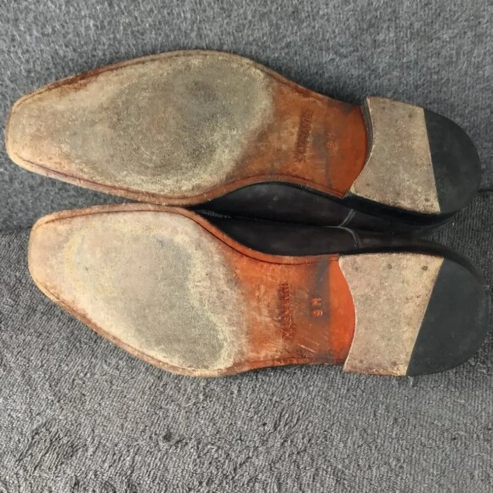 Magnanni Marco Men's Leather Monk Strap Slip‎ On Oxfords Dress Shoes Size 9M